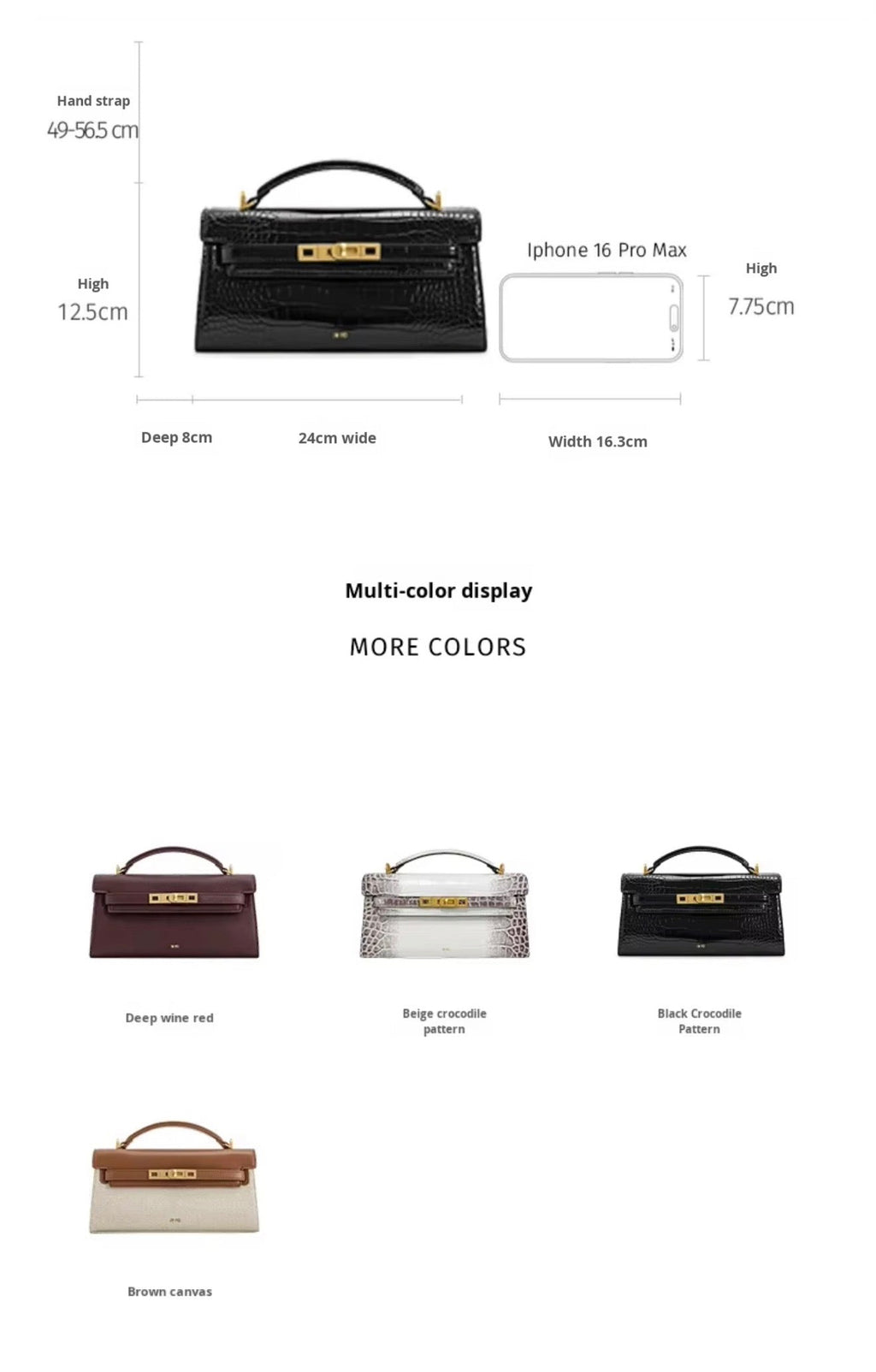 Sac Héritage Croco